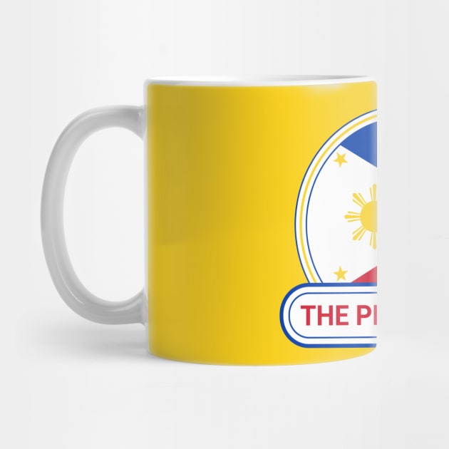 The Philippines Country Badge - The Philippines Flag by Yesteeyear